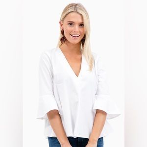 DO+BE - Adelaide Blouse, Snow, size XS